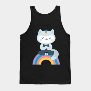 Yoga cat Tank Top